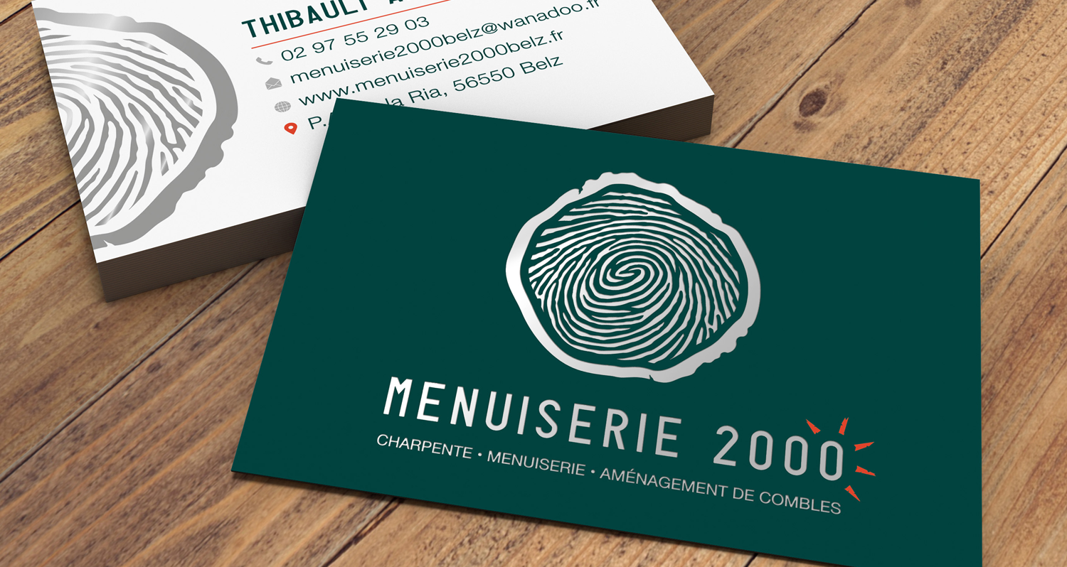 carte de visite menuiserie 2000