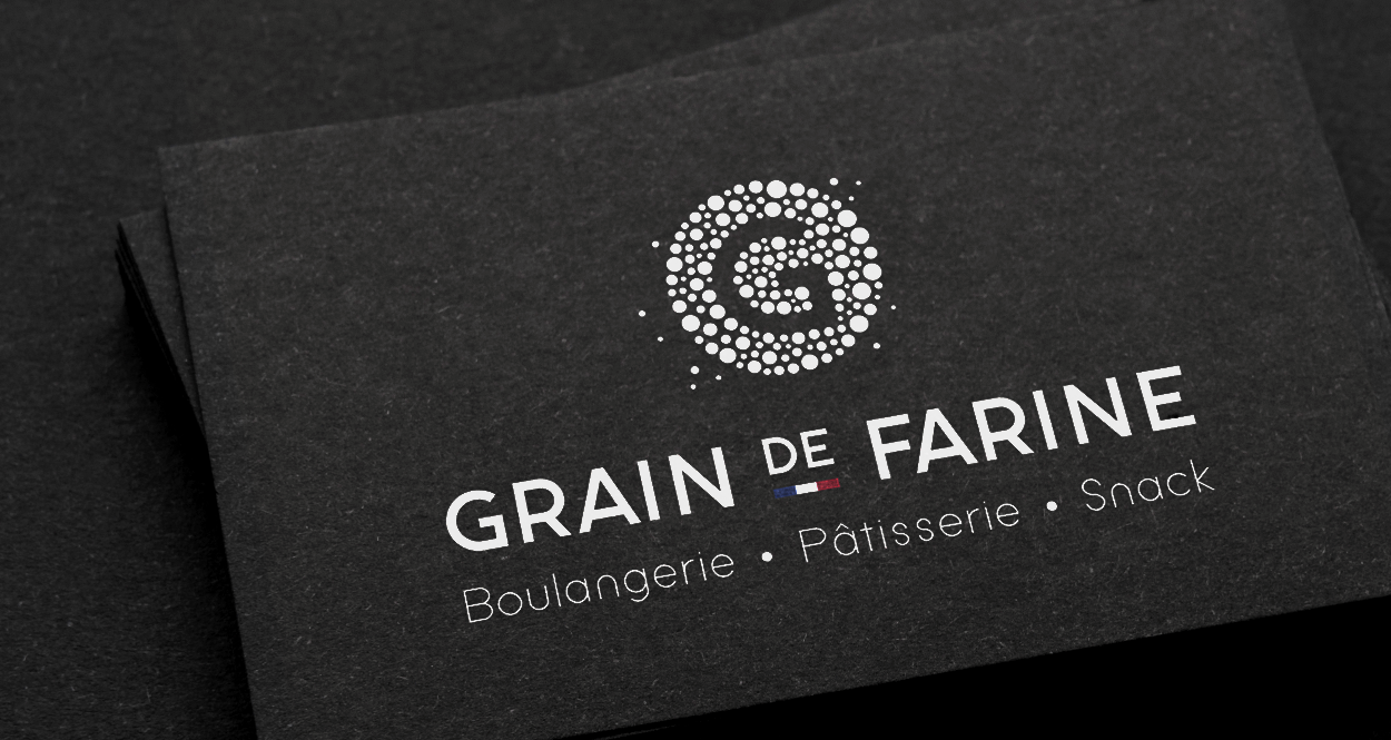 logo et carte de visite grain de farine